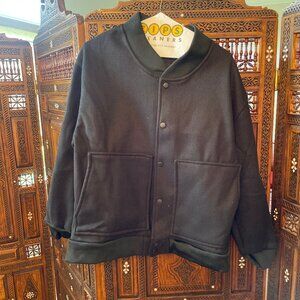Black Bomber Jacket Mens XL